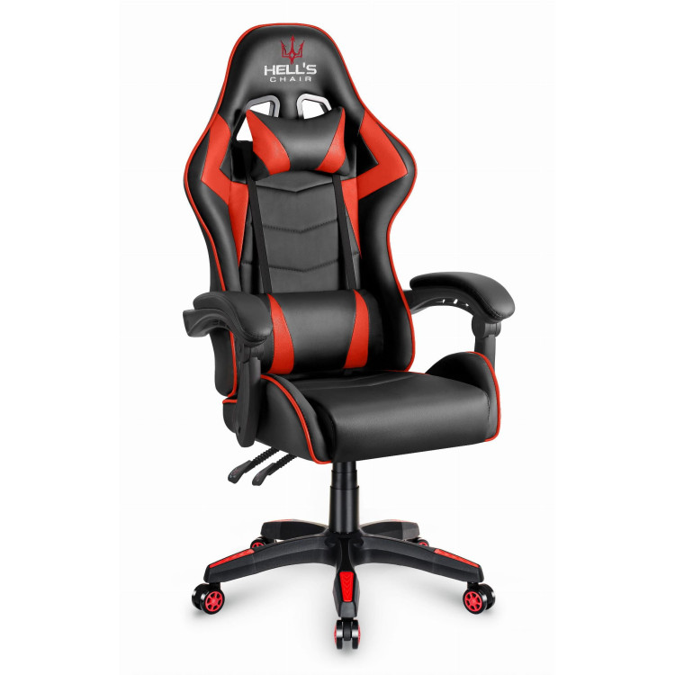 Gaming stol HELLS CHAIR črno-rdeče barve