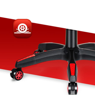 Gaming stol HELLS CHAIR črno-rdeče barve