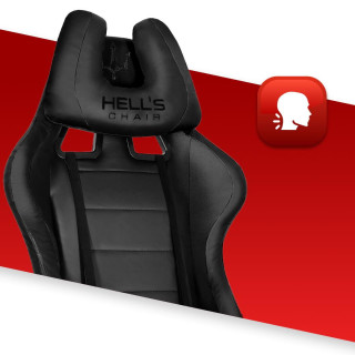 Gaming stol HELLS CHAIR v črni barvi