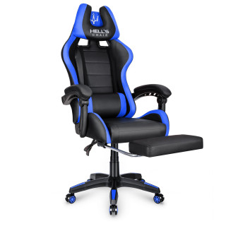 Gaming stol HELLS CHAIR v modro-črni barvi