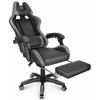 Sivo-črn gaming stol iz blaga HELLS CHAIR