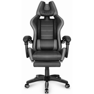 Sivo-črn gaming stol iz blaga HELLS CHAIR