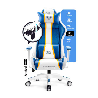 Modro-bel gaming stol DIABLO X-One 2.0