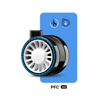 Modro-bel gaming stol DIABLO X-One 2.0