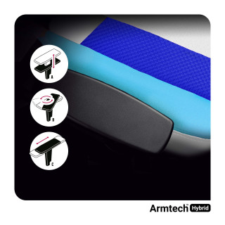 Modro-bel gaming stol DIABLO Frost White X-Player 2.0