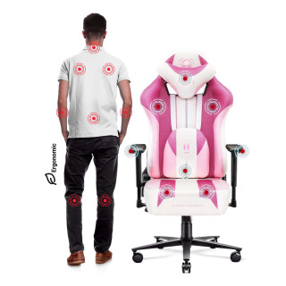 Gaming stol DIABLO Marshmallow Pink X-Player 2.0