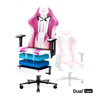 Gaming stol DIABLO Marshmallow Pink X-Player 2.0