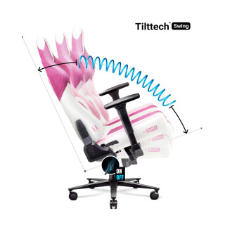 Gaming stol DIABLO Marshmallow Pink X-Player 2.0