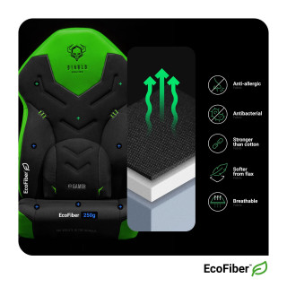 Zeleno-črni gaming stol DIABLO X-Gamer 2.0