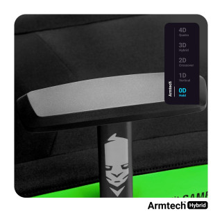 Zeleno-črni gaming stol DIABLO X-Gamer 2.0