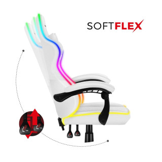 Huzaro bel igralni stol z RGB osvetlitvijo FORCE 4.4 RGB WHITE