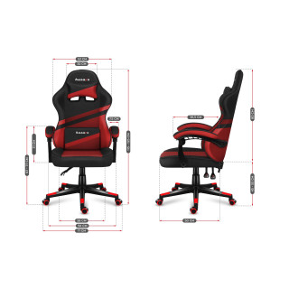 Gaming rdeč stol Huzaro FORCE 4.4 RED MESH