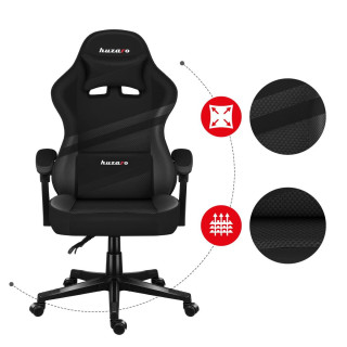 Črn gaming stol Huzaro FORCE 4.4 CARBON