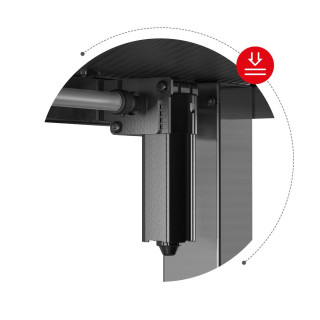 Po višini nastavljiva miza Huzaro HERO 8.2 BLACK