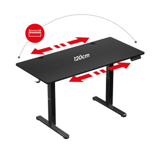 Po višini nastavljiva miza Huzaro HERO 8.2 BLACK