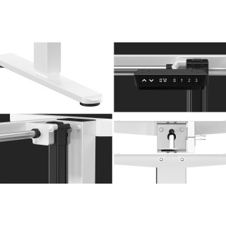 Po višini nastavljivo namizno stojalo Mark Adler XENO 4.1 Bela