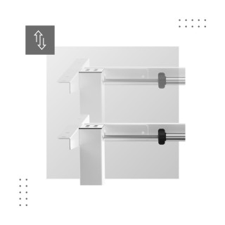 Po višini nastavljivo namizno stojalo Mark Adler XENO 4.1 Bela