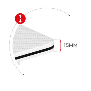 Bela igralna miza Huzaro HERO 1.4 WHITE