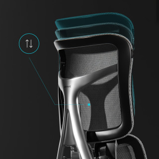 Ergonomski črn stol Diablo V-KINETIC