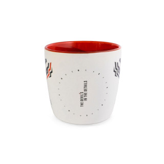 Skodelica Diablo Chairs v belo-rdeči barvi