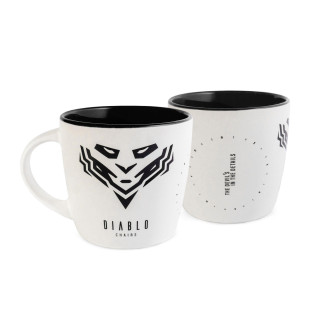 Belo-črna skodelica Diablo Chairs