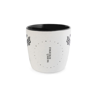 Belo-črna skodelica Diablo Chairs