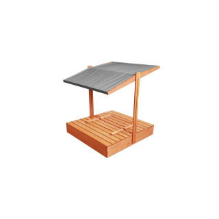 Impregnované pieskovisko so strieškou s UV filtrom - 140x140 cm