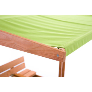 Impregnované pieskovisko so strieškou s UV filtrom - 140x140 cm