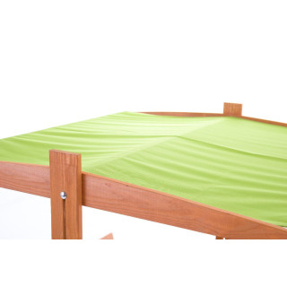 Impregnované pieskovisko so strieškou s UV filtrom - 140x140 cm