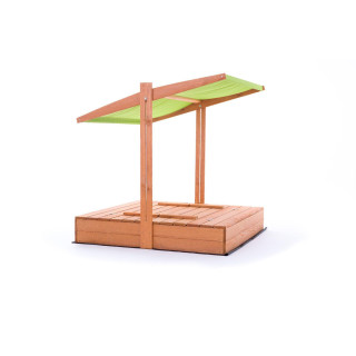 Impregnované pieskovisko so strieškou s UV filtrom - 140x140 cm