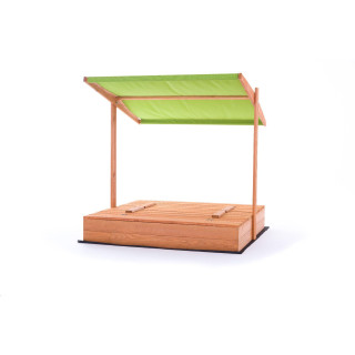 Impregnované pieskovisko so strieškou s UV filtrom - 140x140 cm