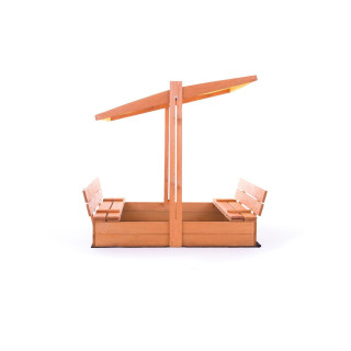 Impregnované pieskovisko so strieškou s UV filtrom - 140x140 cm