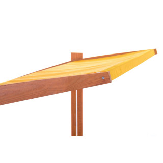 Impregnované pieskovisko so strieškou s UV filtrom - 140x140 cm