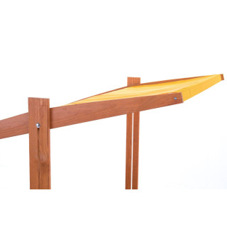 Impregnované pieskovisko so strieškou s UV filtrom - 140x140 cm