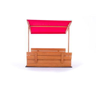 Impregnované pieskovisko so strieškou s UV filtrom - 120x120 cm