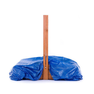 Impregnované pieskovisko so strieškou s UV filtrom - 120x120 cm