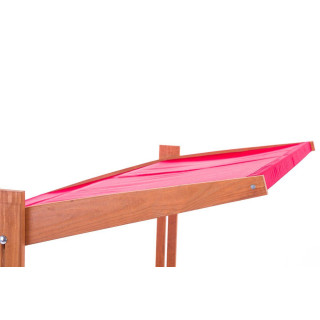 Impregnované pieskovisko so strieškou s UV filtrom - 120x120 cm