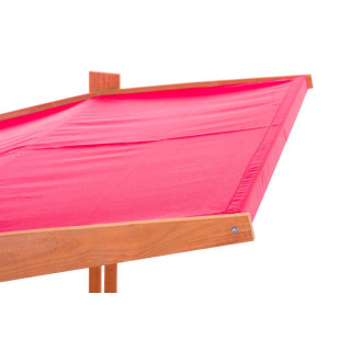 Impregnované pieskovisko so strieškou s UV filtrom - 120x120 cm