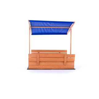 Impregnované pieskovisko so strieškou s UV filtrom - 120x120 cm