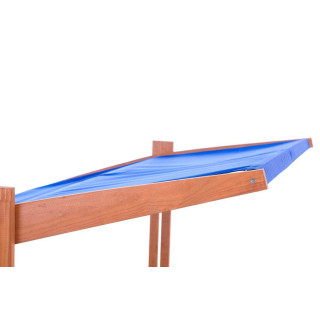 Impregnované pieskovisko so strieškou s UV filtrom - 120x120 cm