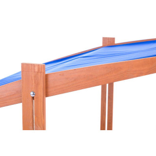 Impregnované pieskovisko so strieškou s UV filtrom - 120x120 cm