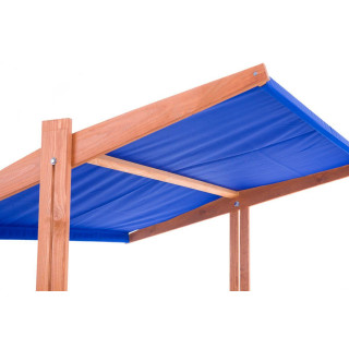 Impregnované pieskovisko so strieškou s UV filtrom - 120x120 cm