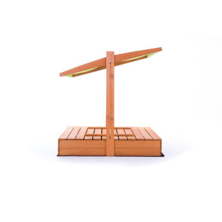 Impregnované pieskovisko so strieškou s UV filtrom - 120x120 cm