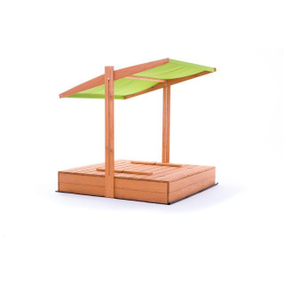 Impregnované pieskovisko so strieškou s UV filtrom - 120x120 cm