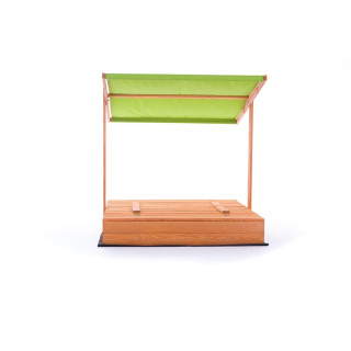 Impregnované pieskovisko so strieškou s UV filtrom - 120x120 cm