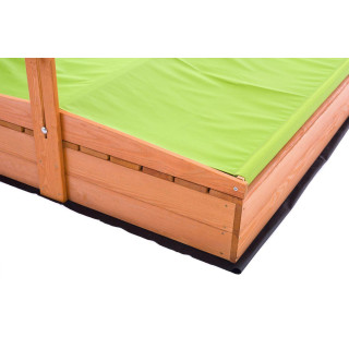 Impregnované pieskovisko so strieškou s UV filtrom - 120x120 cm