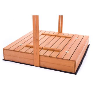 Impregnované pieskovisko so strieškou s UV filtrom - 120x120 cm