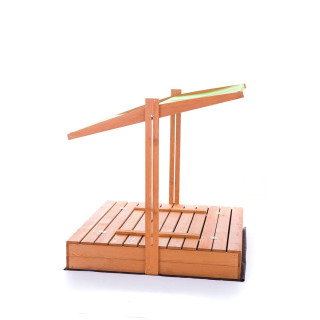 Impregnované pieskovisko so strieškou s UV filtrom - 120x120 cm