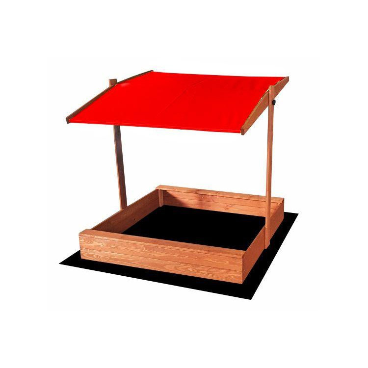 Impregnované pieskovisko so strieškou s UV filtrom - 120x120 cm