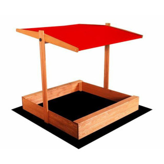 Impregnované pieskovisko so strieškou s UV filtrom - 120x120 cm